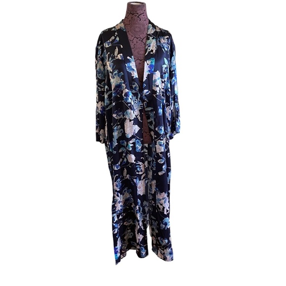 Johnny Was Workshop Sz S Chryssy Silk Charmeuse Kimono Wrap - Picture 2 of 9